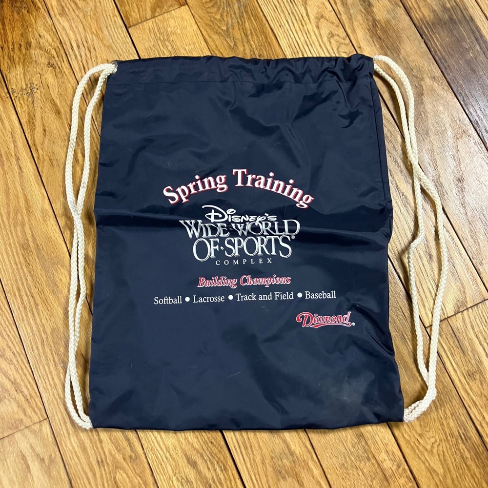 Disney Wide World of Sports Complex Spring Training Drawstring Bag‎ Navy Diamond